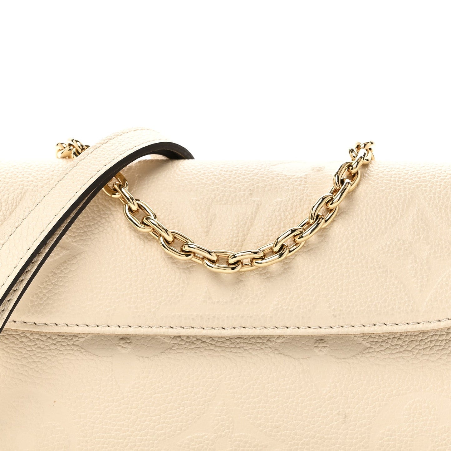 Louis Vuitton Empreinte Monogram Giant Ivy Wallet On Chain Cream