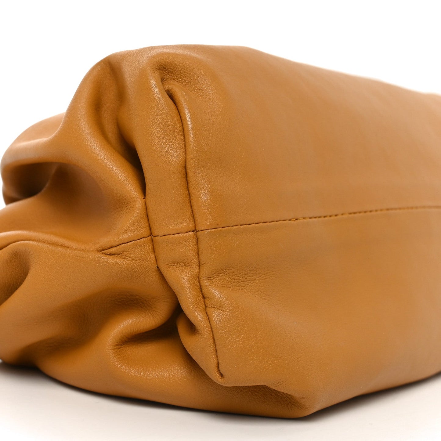 Bottega Veneta Calfskin The Pouch Chain Cammello