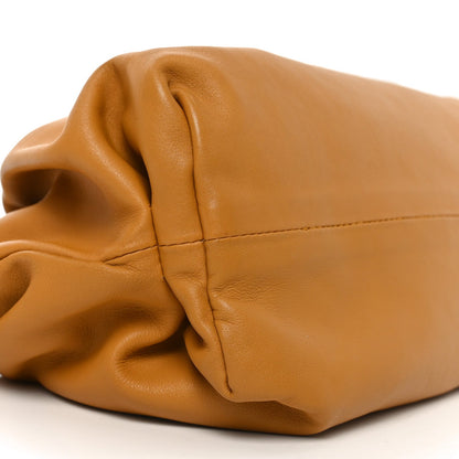 Bottega Veneta Calfskin The Pouch Chain Cammello