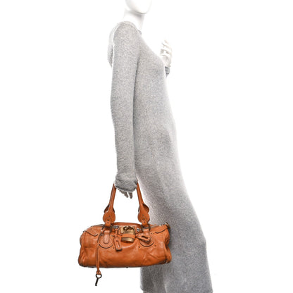 Chloe Calfskin Medium Paddington Satchel Tan