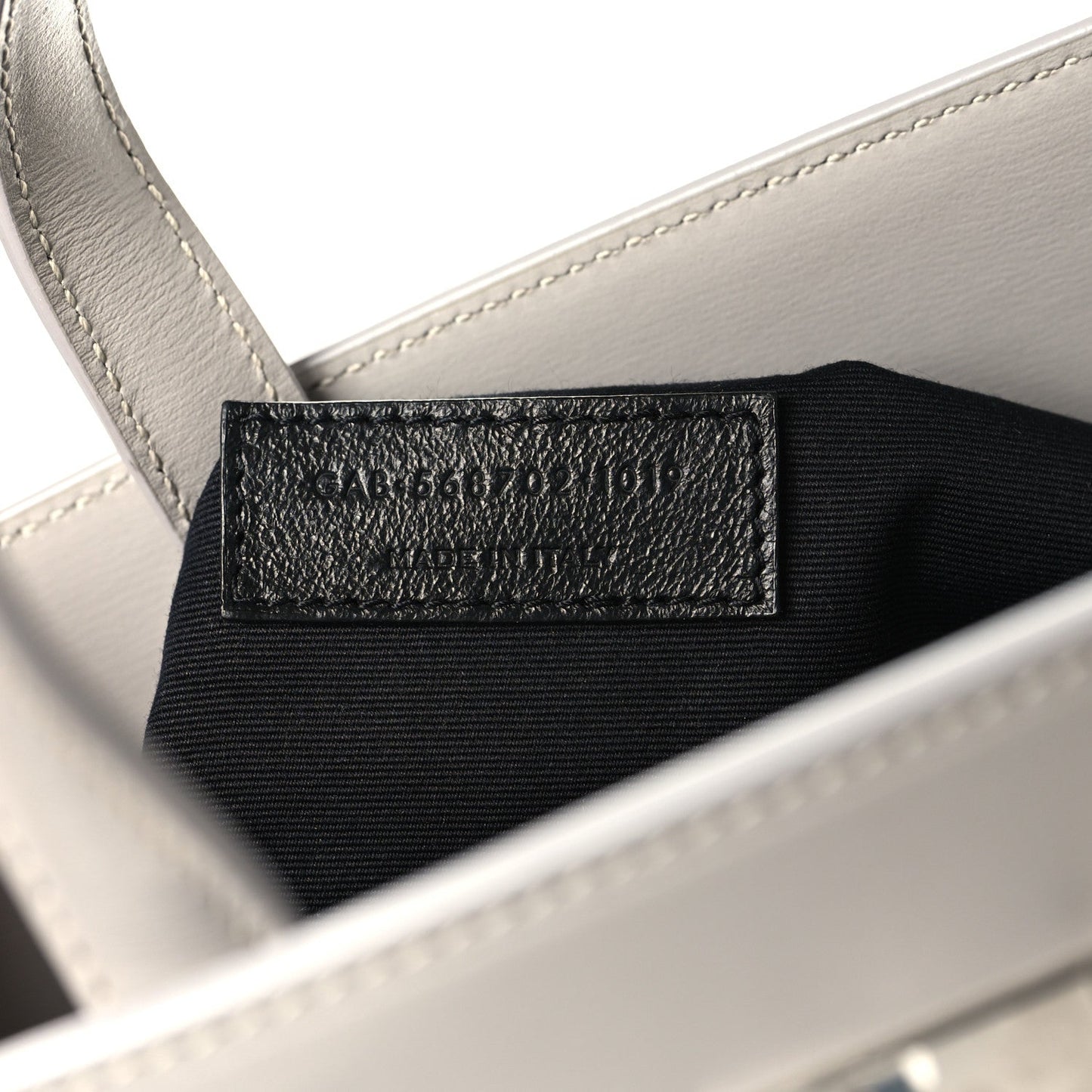 Saint Laurent Calfskin Small Manhattan Shopper Tote Granite