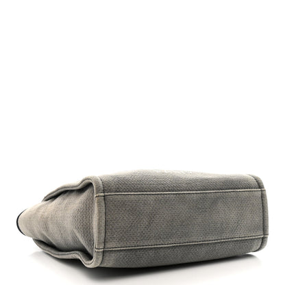 Chanel Canvas Mini Deauville Tote Dark Grey