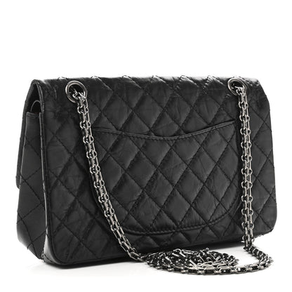 Chanel Aged Calfskin Quilted 2.55 Reissue 225 Flap Black