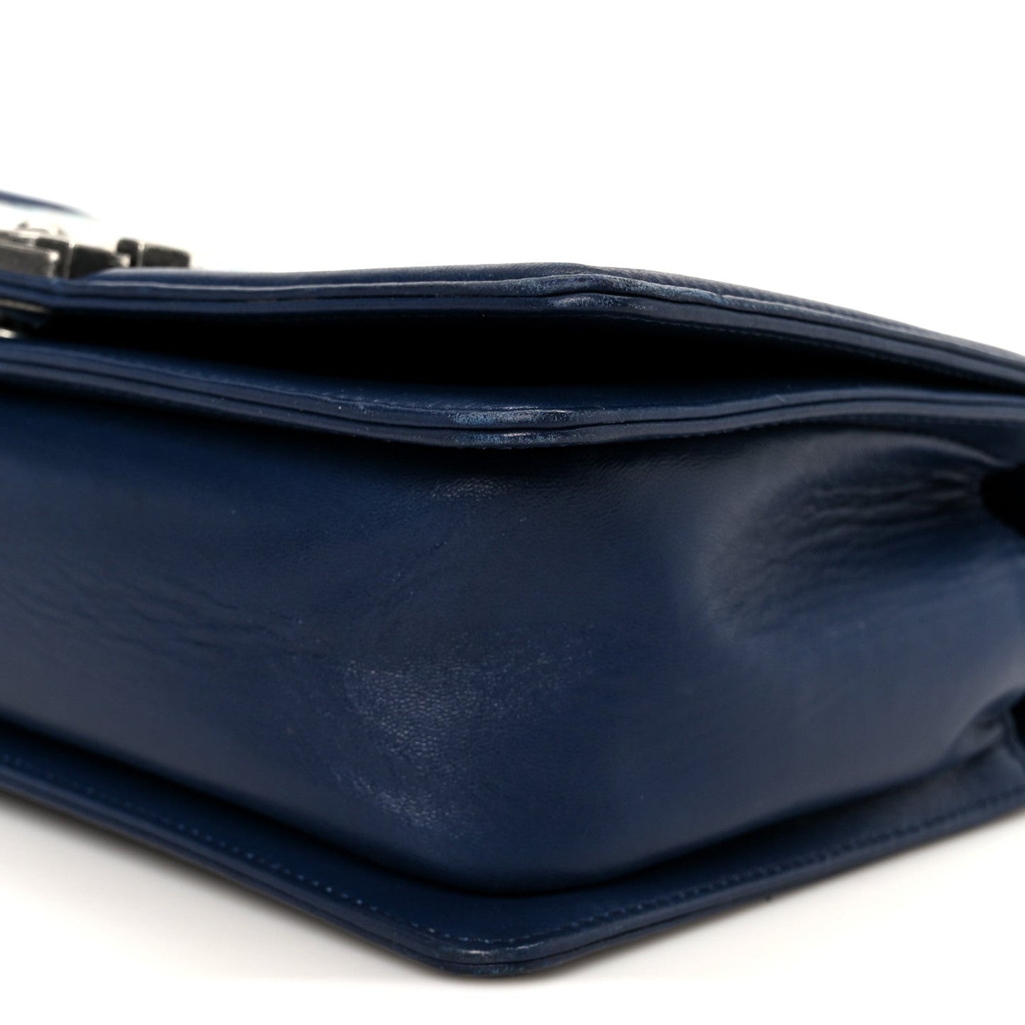 Chanel Lambskin Tile Medium Mosaic Boy Flap Navy Multicolor