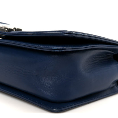 Chanel Lambskin Tile Medium Mosaic Boy Flap Navy Multicolor