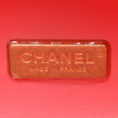 Chanel Lambskin Quilted CC Bubble Vanity Case With Chain Pink