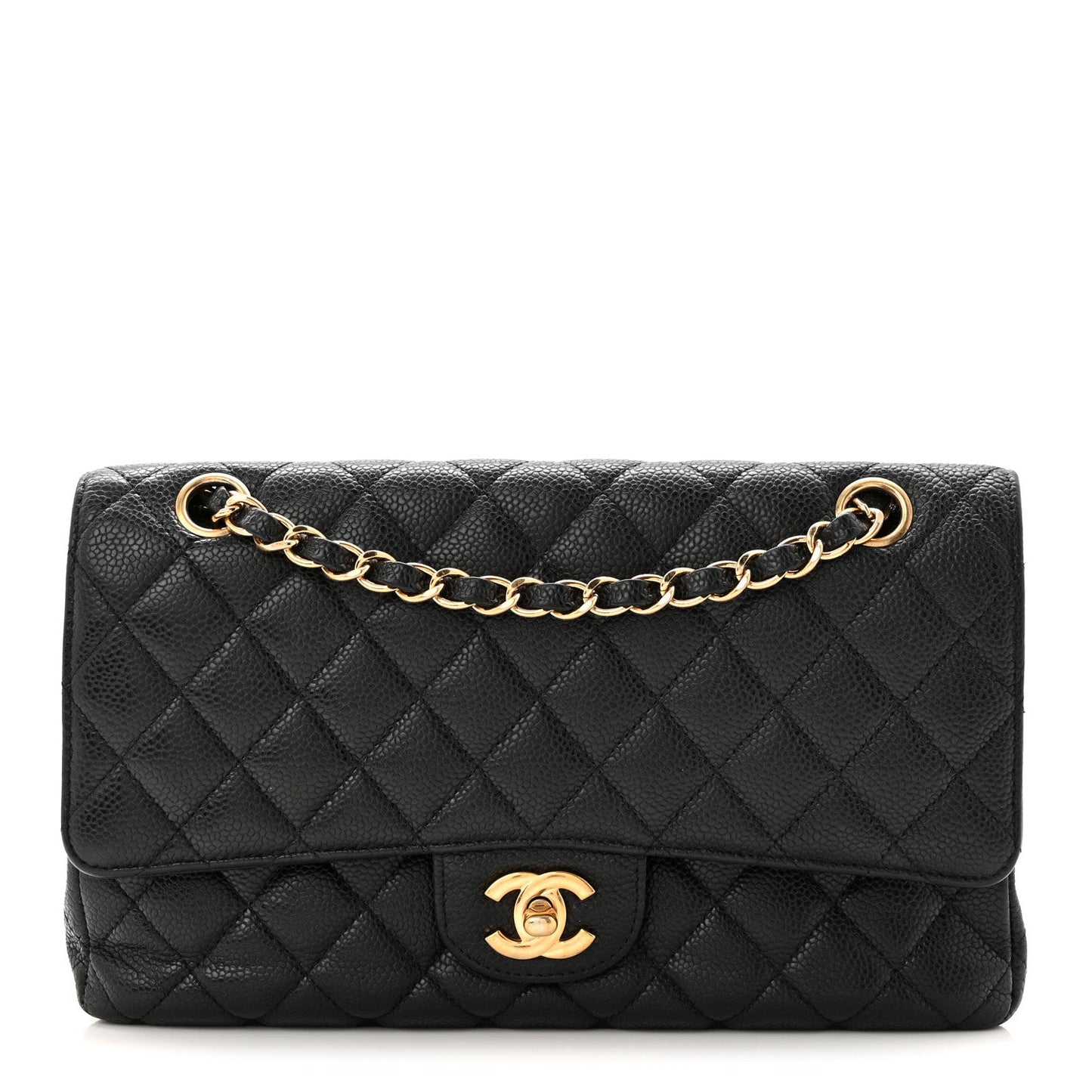 Chanel Caviar Quilted Medium Double Flap Black