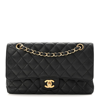 Chanel Caviar Quilted Medium Double Flap Black