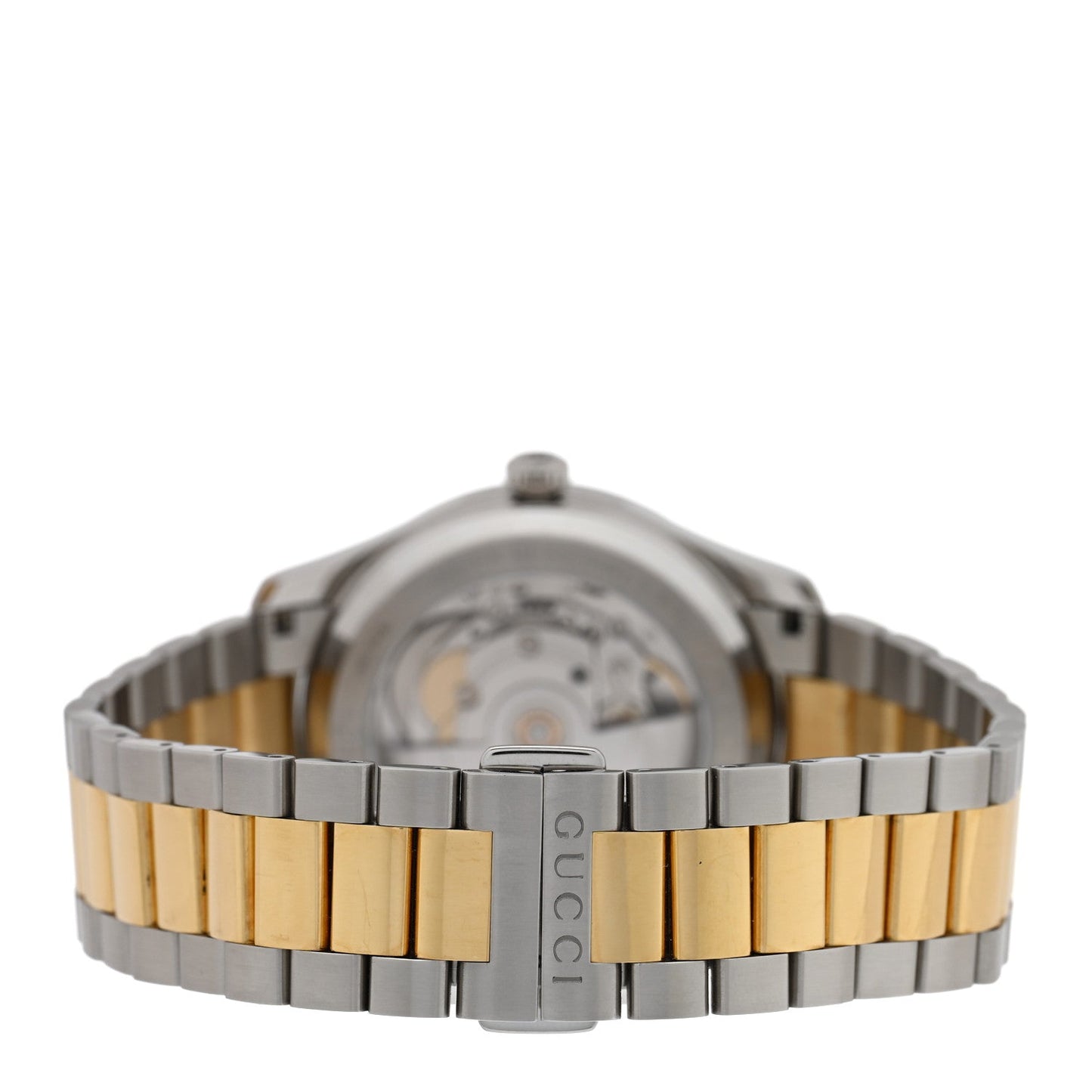 Gucci Stainless Steel 38mm G-Timeless Two Tone Bee Automatic Watch Silver