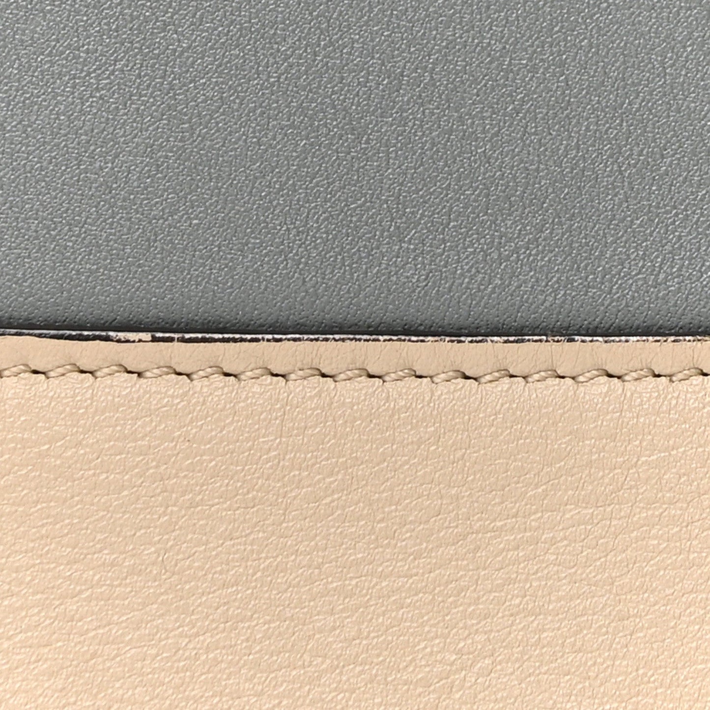Celine Shiny Smooth Calfskin Medium Frame Shoulder Bag Grege Storm