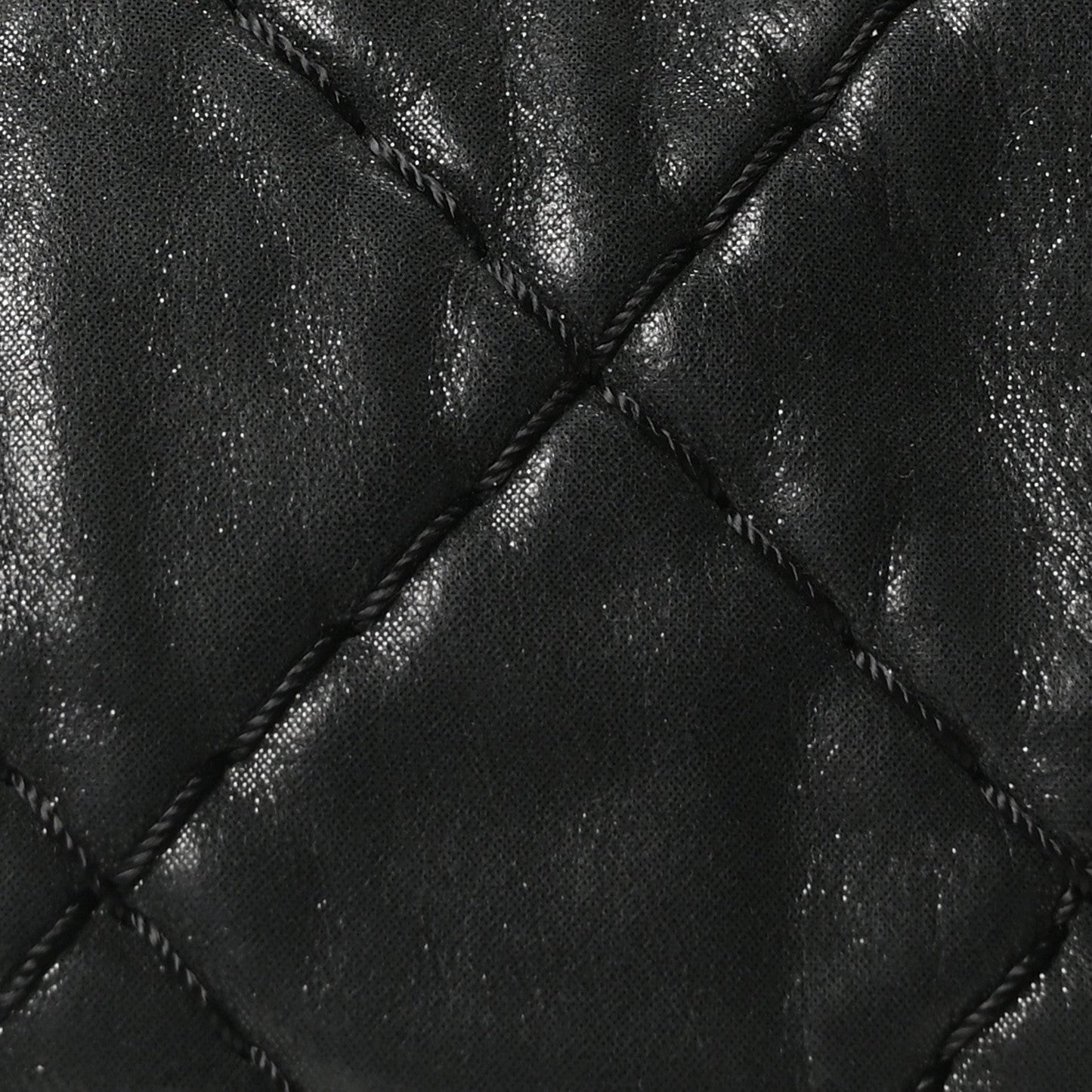 Chanel Iridescent Calfskin Quilted Relax CC Bowler Bag Black