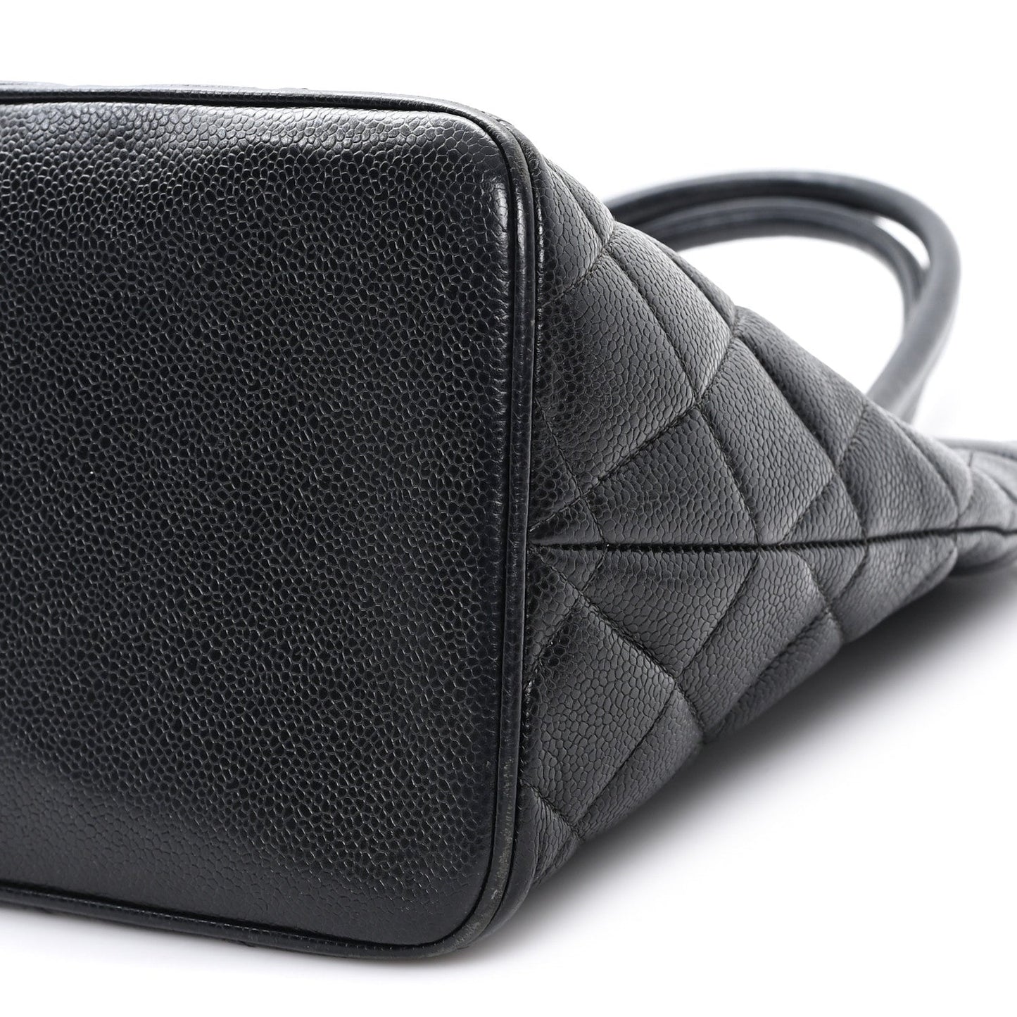 Chanel Caviar Quilted Medallion Tote Black