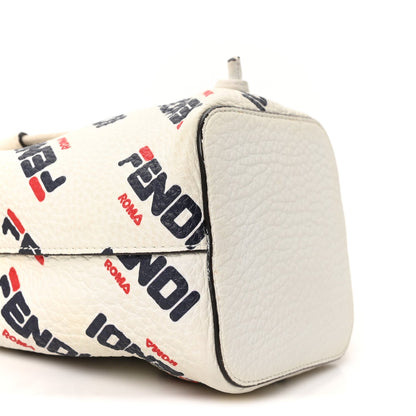 Fendi X FILA Vitello F is Fendi Mania Mini Mon Tresor Bucket Bag White