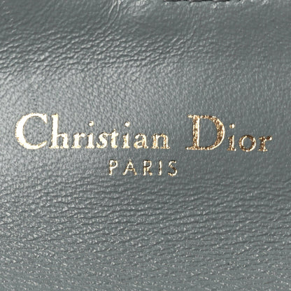 Christian Dior Oblique Saddle Bloom Card Holder Gray