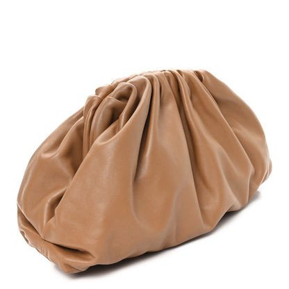 Bottega Veneta Smooth Butter Calf The Pouch Oversized Clutch Teak
