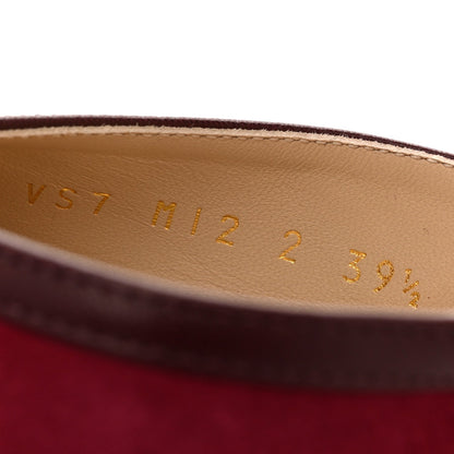 Valentino Garavani Suede Hi Dolly Pumps 39.5 Pink