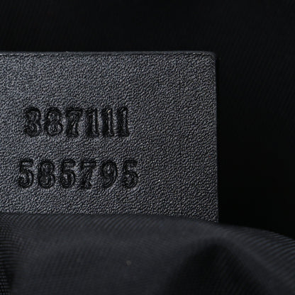 Gucci GG Supreme Monogram Web Messenger Bag Black