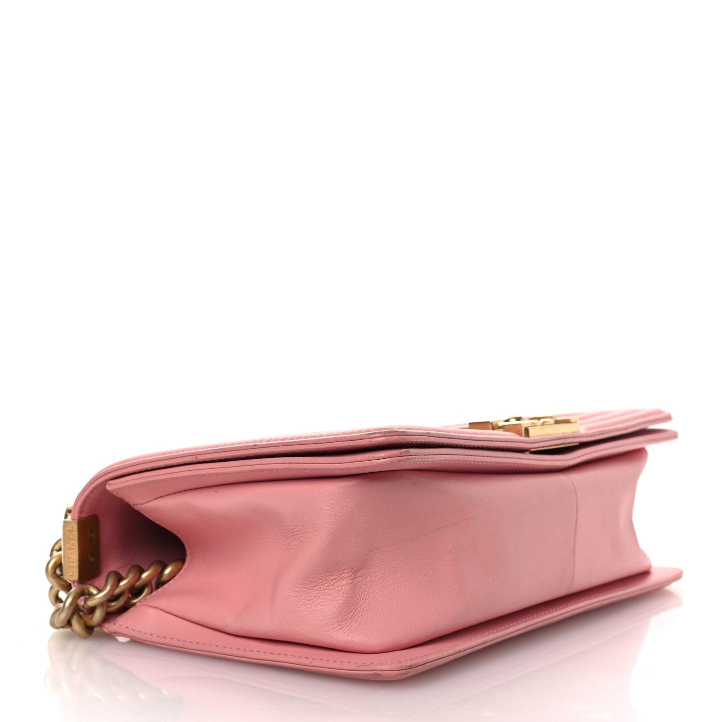 Chanel Lambskin Quilted Medium Boy Flap Light Pink