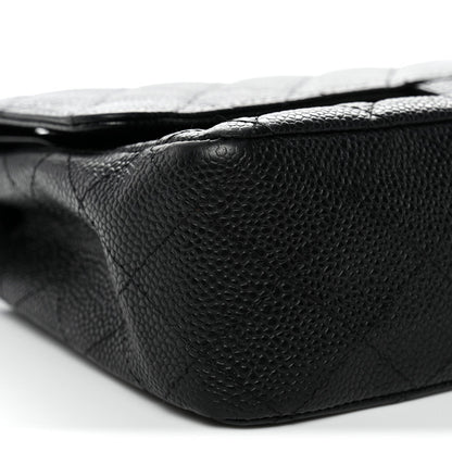 Chanel Caviar Quilted Medium Double Flap Black