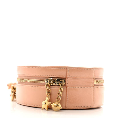 Chanel Glazed Calfskin Round As Earth Evening Bag Beige