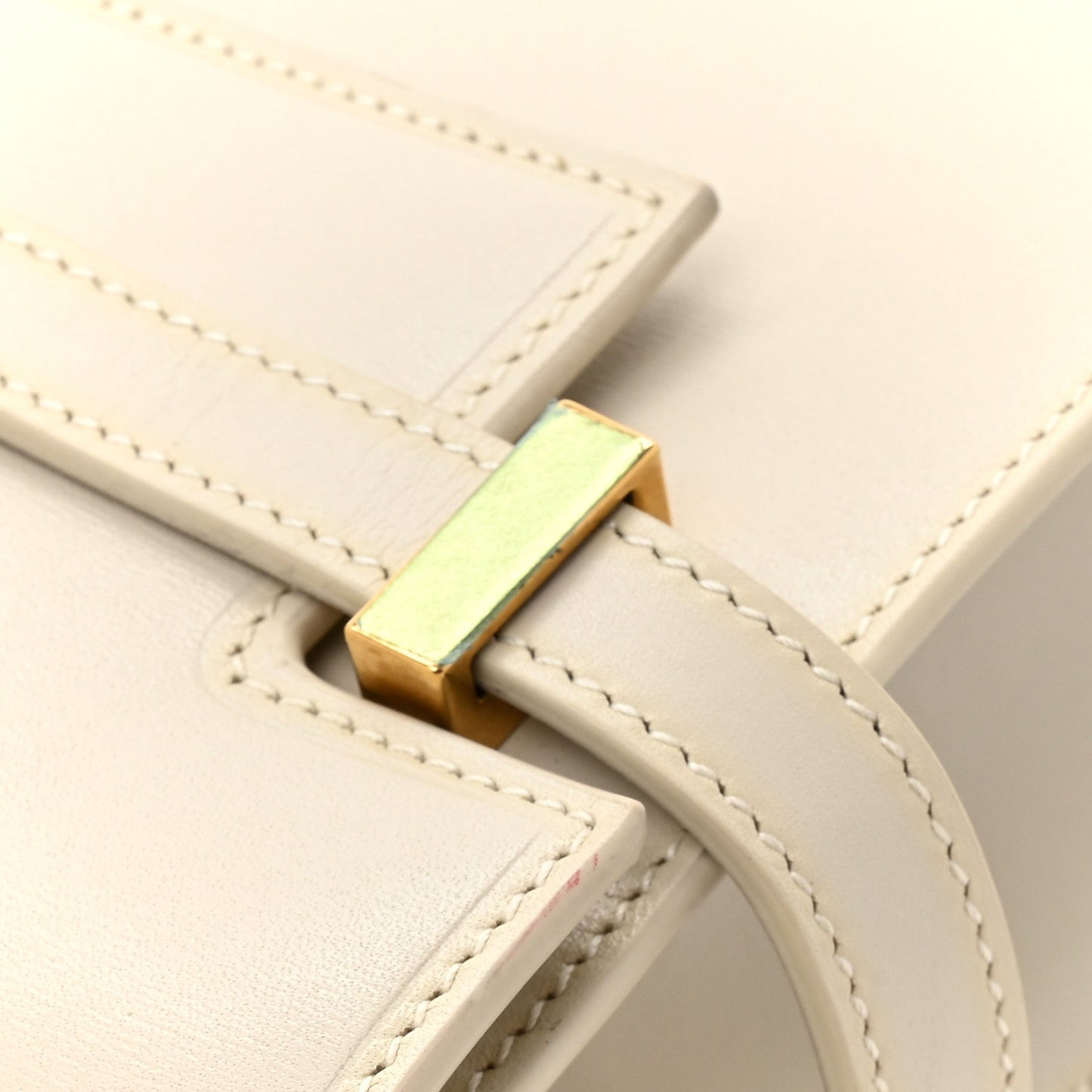 Saint Laurent Smooth Calfskin Manhattan Shoulder Bag Crema Soft