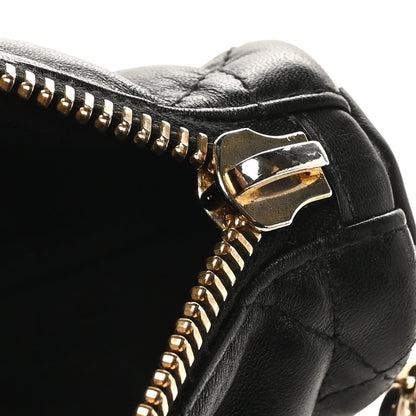 Christian Dior Lambskin Cannage Small Dior Vibe Hobo Bag Black