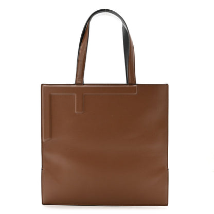 Fendi Vitello Bellagio Medium Fendi Flip Cognac Black