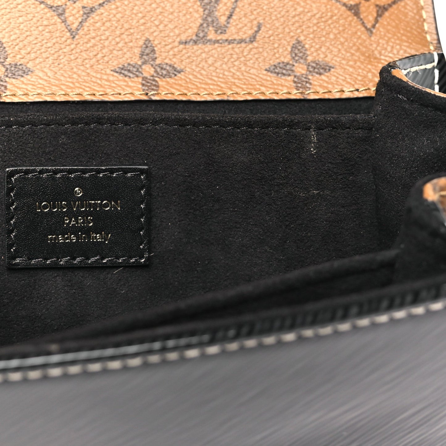Louis Vuitton Shiny Epi Reverse Monogram Pochette Metis Mini Marine