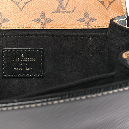 Louis Vuitton Shiny Epi Reverse Monogram Pochette Metis Mini Marine