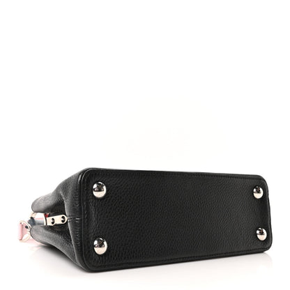 Louis Vuitton Taurillon Capucines BB Black General Blue Pink