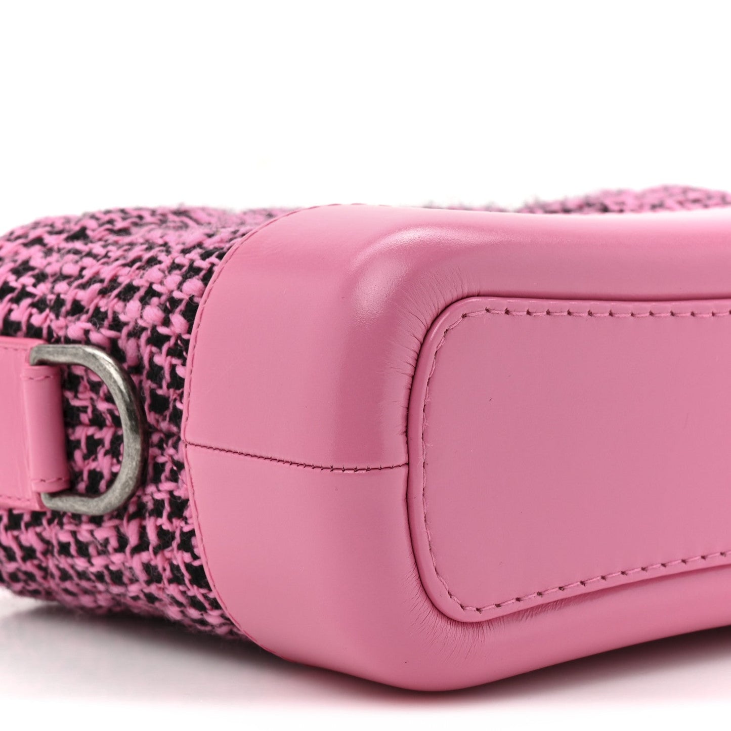 Chanel Tweed Calfskin Small Gabrielle Hobo Pink