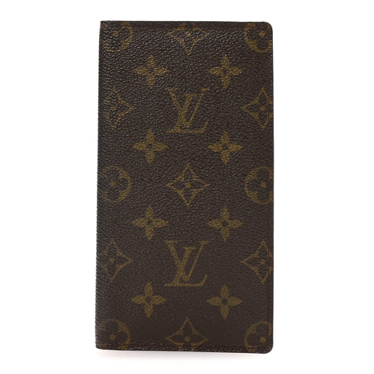 Louis Vuitton Monogram Checkbook Holder Case Wallet