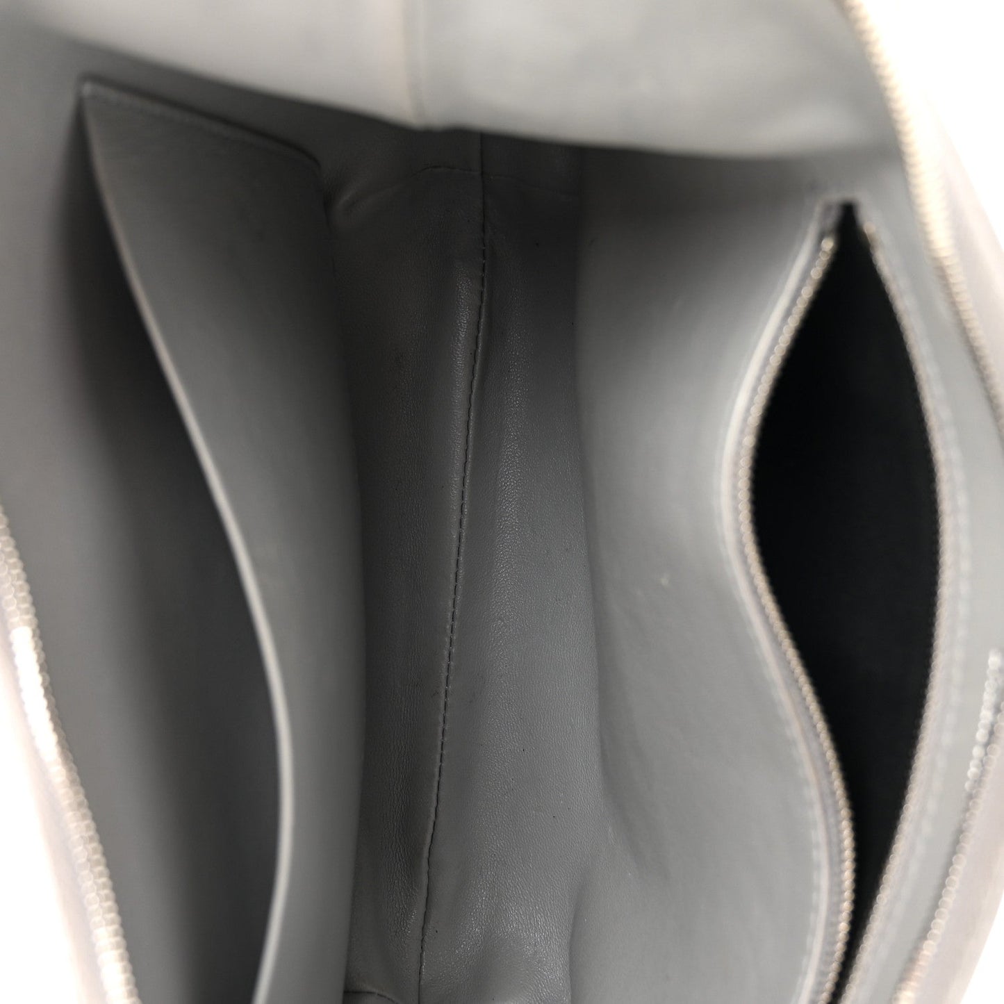 Balenciaga Metallic Calfskin Mary Kate Shoulder Bag Silver