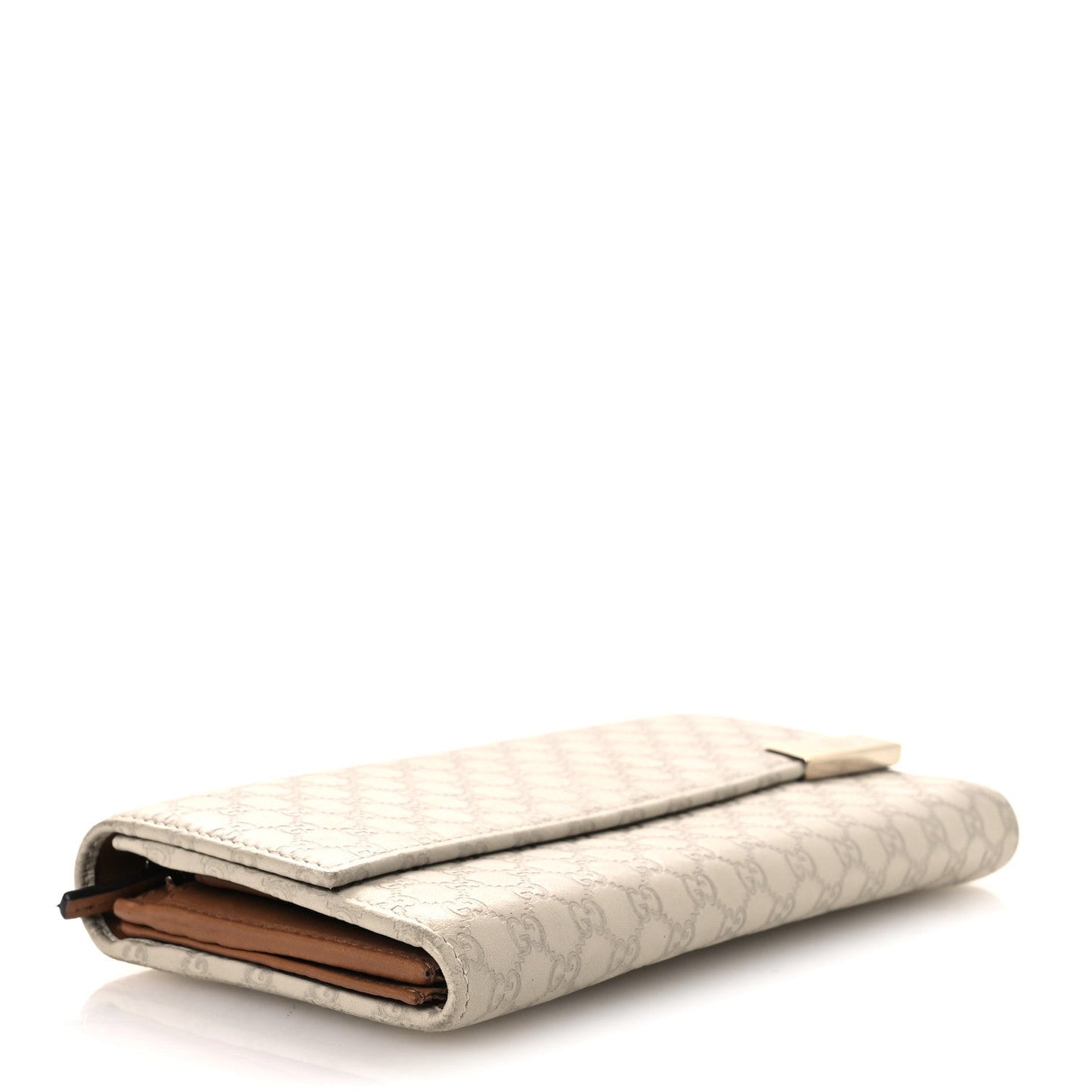 Gucci Soft Microguccissima Dice Chain Wallet Beige