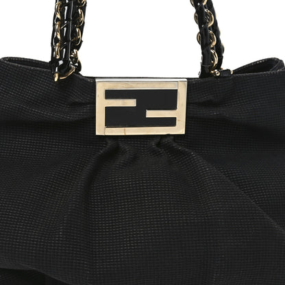 Fendi Canvas Mia Tote Black