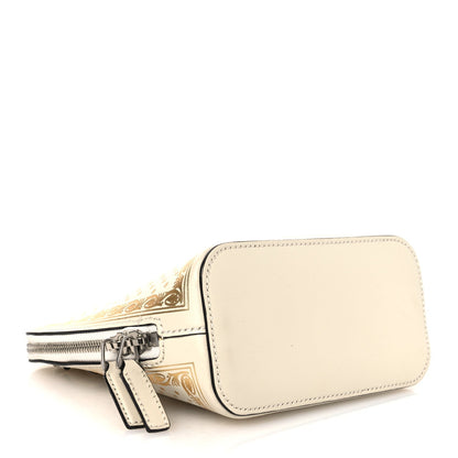 Gucci X SEGA Calfskin GUCCY Stars Mini Dome Shoulder Bag Mystic White Gold