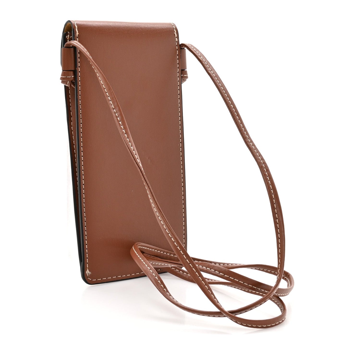 Celine Calfskin Phone Pouch With Flap Tan