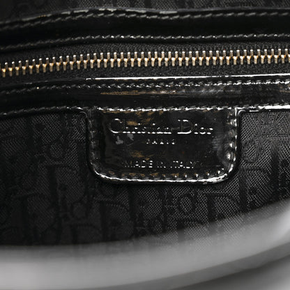 Christian Dior Patent Cannage Large Lady Dior Black