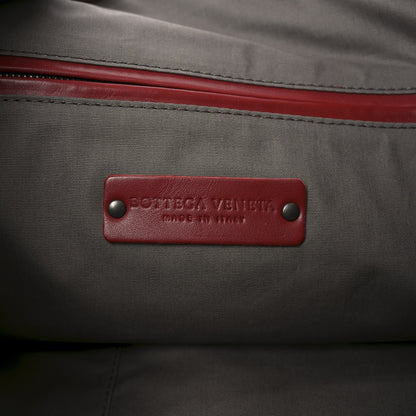 Bottega Veneta Nappa Intrecciato Medium Convertible Tote Burgundy