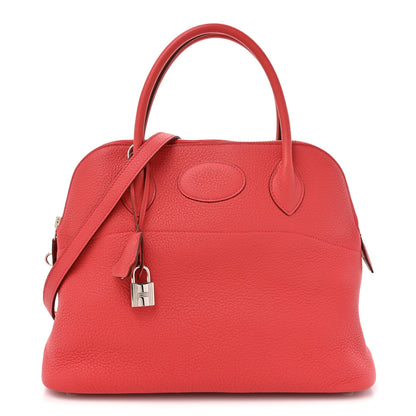 Hermes Taurillon Clemence Bolide 31 Rouge Pivoine