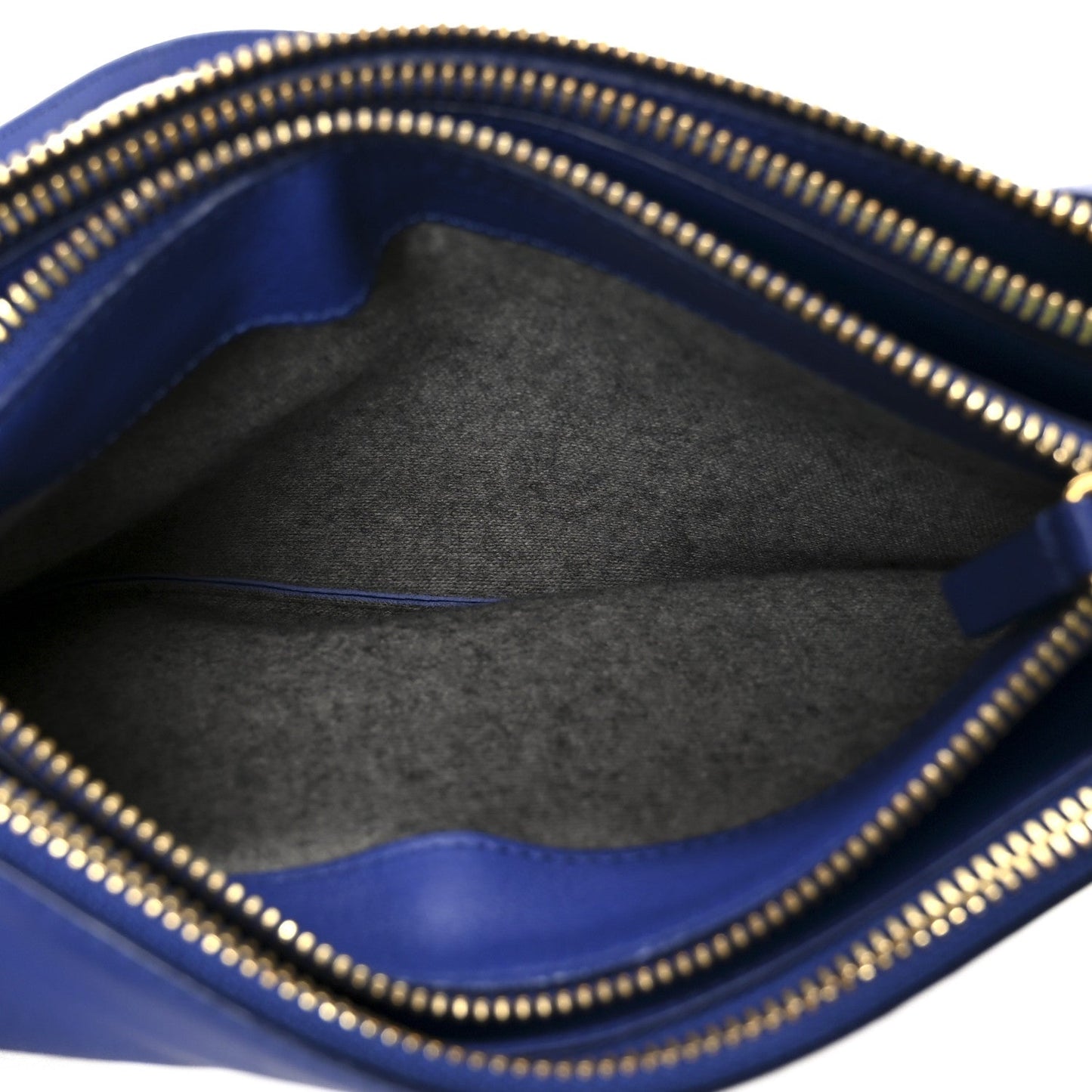 Celine Lambskin Small Trio Crossbody Bag Indigo