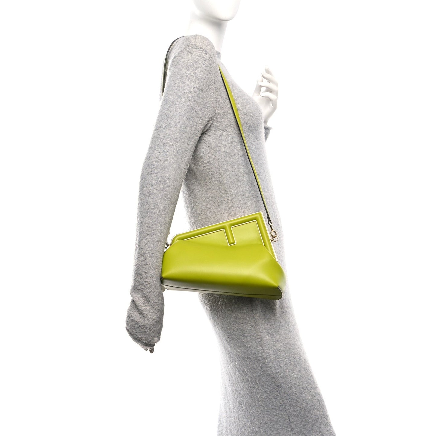 Fendi Shiny Nappa Small Fendi First Wasabi