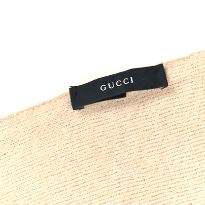 Gucci Wool Interlocking G Scarf Beige