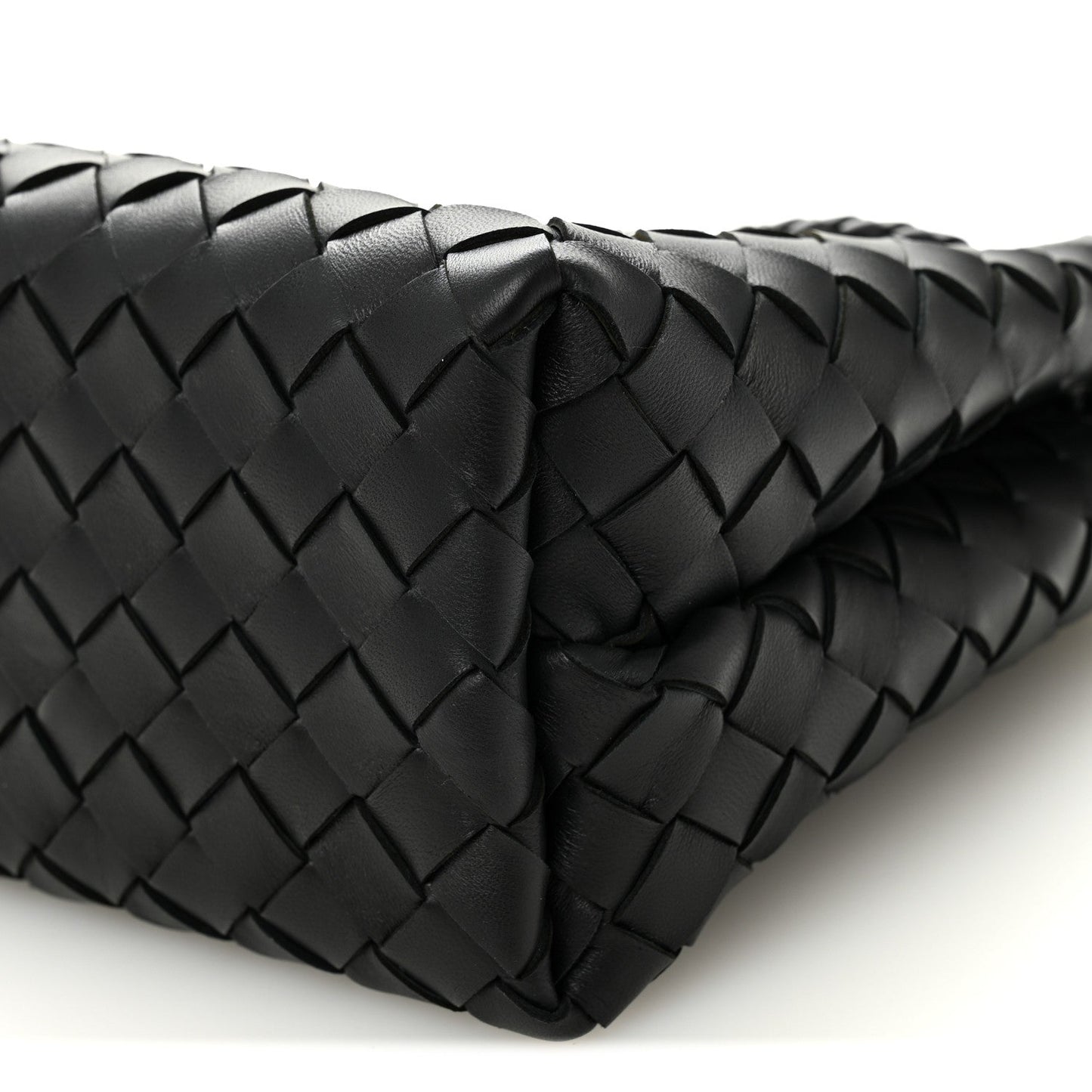 Bottega Veneta Nappa Intrecciato Small Andiamo Shoulder Bag Black