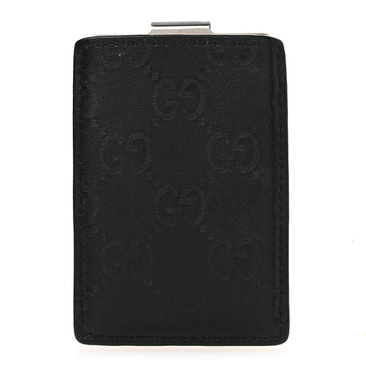Gucci Guccissima Money Clip Black
