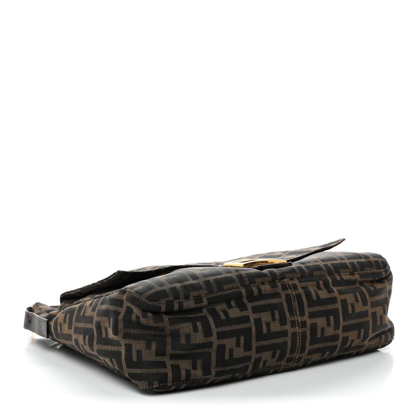 Fendi Zucca Zipped Baguette Tobacco