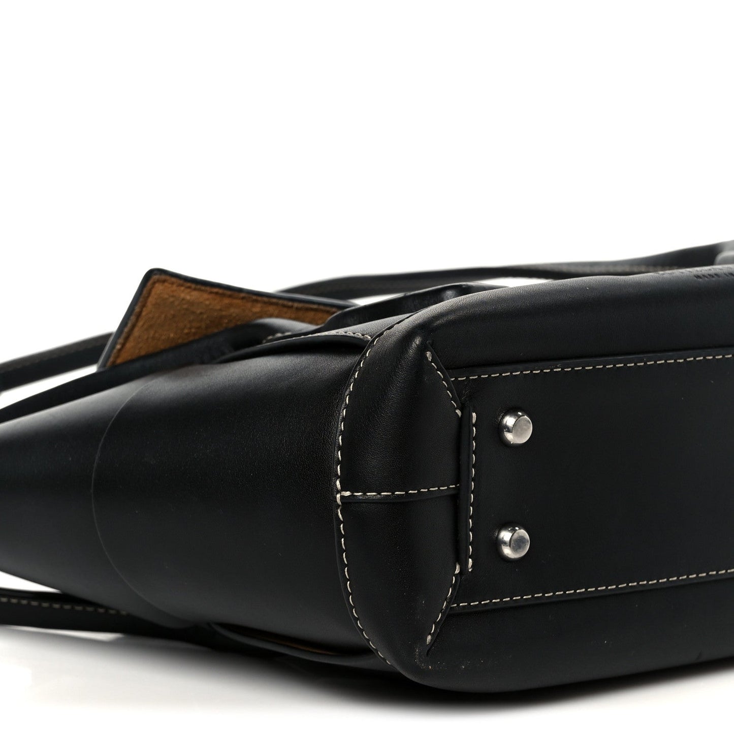 Bottega Veneta French Calfskin Maxi Intrecciato Arco 33 Black