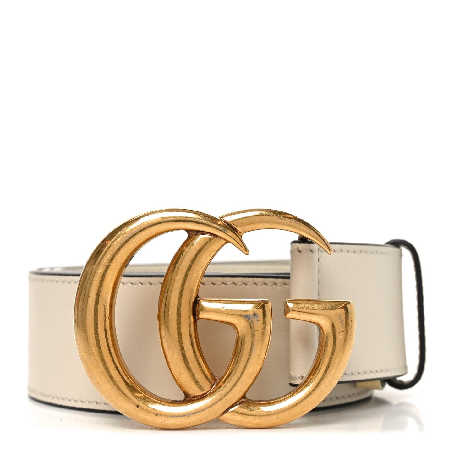 Gucci Calfskin Double G 40mm Belt 85 34 Mystic White