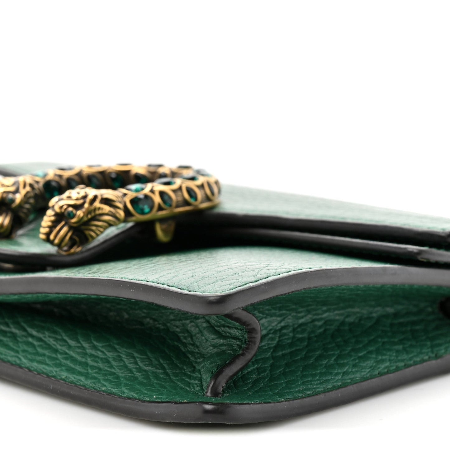 Gucci Dollar Calfskin Crystal Super Mini Dionysus Shoulder Bag Emerald
