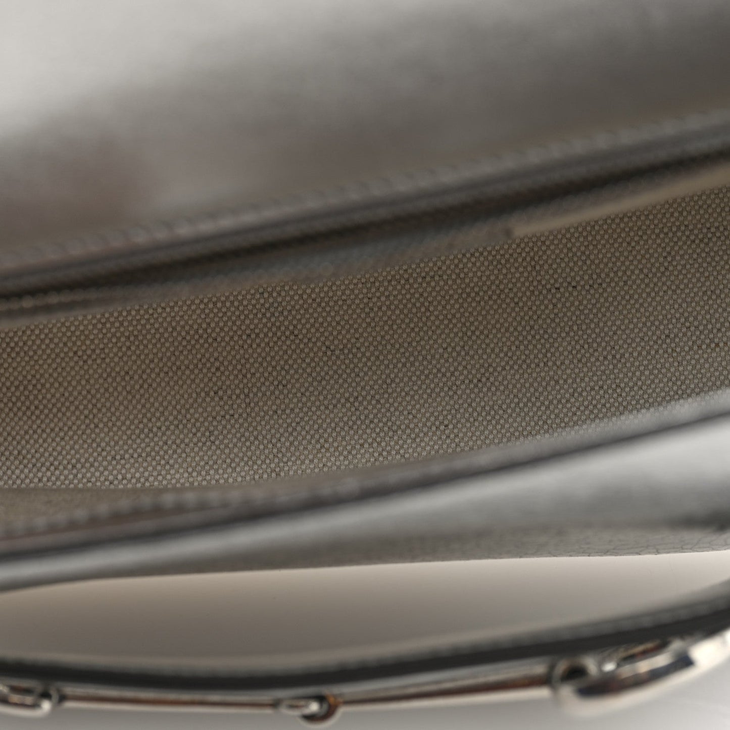 Gucci Metallic Demetra Small Horsebit 1955 Asymmetric Shoulder Bag Silver